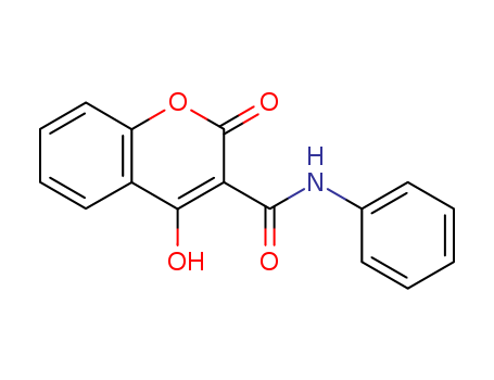 2H-1-Benzopyran-3-carboxamide, 4-hydroxy-2-oxo-N-phenyl-