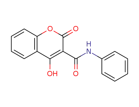Molecular Structure of 14206-95-2 (2H-1-Benzopyran-3-carboxamide, 4-hydroxy-2-oxo-N-phenyl-)