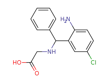 α-<1-(2-amino-5-chlorophenyl)-1-phenylmethyl-amino>acetic acid