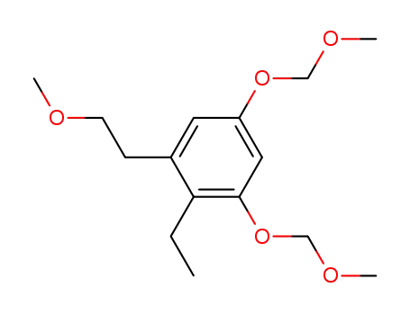 Molecular Structure of 819812-62-9 (Benzene, 2-ethyl-1-(2-methoxyethyl)-3,5-bis(methoxymethoxy)-)
