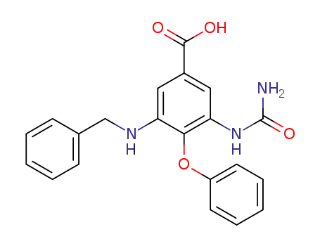Benzoic acid,
3-[(aminocarbonyl)amino]-4-phenoxy-5-[(phenylmethyl)amino]-