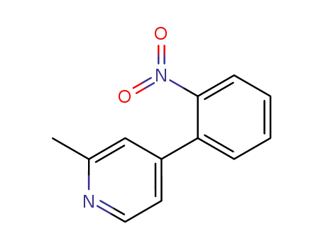 Molecular Structure of 55218-68-3 (Pyridine, 2-methyl-4-(2-nitrophenyl)-)