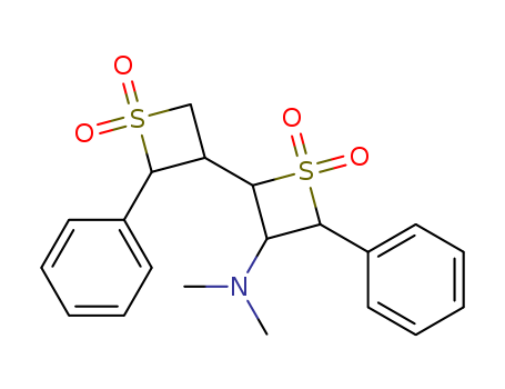 Molecular Structure of 17346-33-7 ([2,3'-Bithietan]-3-amine,N,N-dimethyl-2',4-diphenyl-, 1,1,1',1'-tetraoxide)