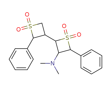 Molecular Structure of 17346-33-7 ([2,3'-Bithietan]-3-amine,N,N-dimethyl-2',4-diphenyl-, 1,1,1',1'-tetraoxide)