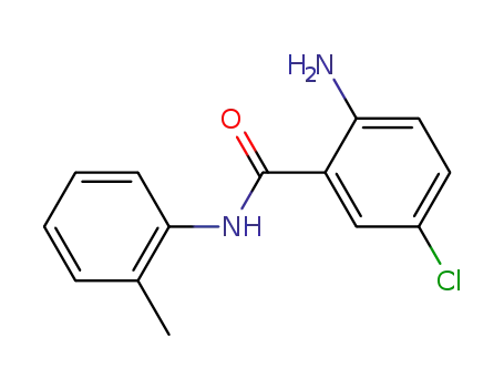 Molecular Structure of 4145-15-7 (Benzamide, 2-amino-5-chloro-N-(2-methylphenyl)-)