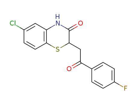 2H-1,4-Benzothiazin-3(4H)-one, 6-chloro-2-[2-(4-fluorophenyl)-2-oxoethyl]-