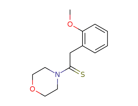 Molecular Structure of 42945-81-3 (Morpholine, 4-[2-(2-methoxyphenyl)-1-thioxoethyl]-)