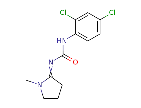 Molecular Structure of 50528-61-5 (Urea, (2,4-dichlorophenyl)(1-methyl-2-pyrrolidinylidene)-)