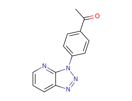 Molecular Structure of 62066-18-6 (Ethanone, 1-[4-(3H-1,2,3-triazolo[4,5-b]pyridin-3-yl)phenyl]-)