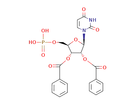 Molecular Structure of 56209-84-8 (5'-Uridylic acid, 2',3'-dibenzoate)