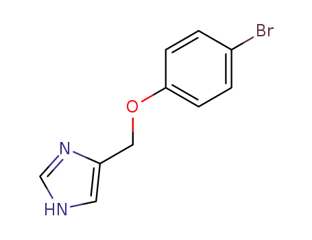 Molecular Structure of 40224-89-3 (1H-Imidazole, 4-[(4-bromophenoxy)methyl]-)