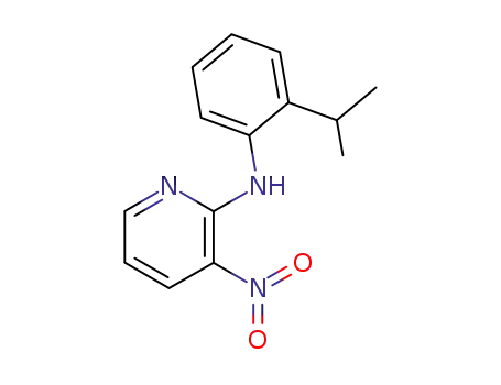 Molecular Structure of 62073-33-0 (2-Pyridinamine, N-[2-(1-methylethyl)phenyl]-3-nitro-)