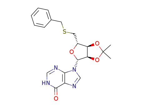 Inosine, 2',3'-O-(1-methylethylidene)-5'-S-(phenylmethyl)-5'-thio-