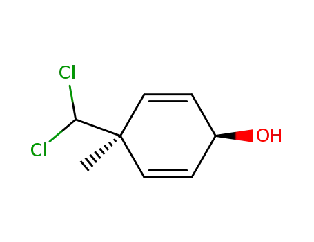 Molecular Structure of 66235-58-3 (2,5-Cyclohexadien-1-ol, 4-(dichloromethyl)-4-methyl-, cis-)