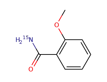 Molecular Structure of 63792-02-9 (Benzamide-15N, 2-methoxy-)