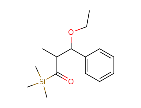 Molecular Structure of 64299-51-0 (Silane, (3-ethoxy-2-methyl-1-oxo-3-phenylpropyl)trimethyl-)