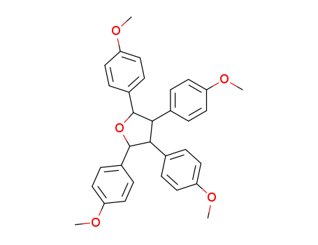 Molecular Structure of 67307-22-6 (Furan, tetrahydro-2,3,4,5-tetrakis(4-methoxyphenyl)-)