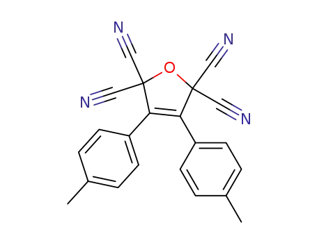 Molecular Structure of 108933-60-4 (2,2,5,5-Furantetracarbonitrile, 3,4-bis(4-methylphenyl)-)