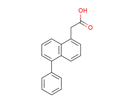 Molecular Structure of 4022-51-9 (1-Naphthaleneacetic acid, 5-phenyl-)