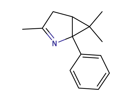 Molecular Structure of 62737-21-7 (2-Azabicyclo[3.1.0]hex-2-ene, 3,6,6-trimethyl-1-phenyl-)