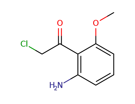 Molecular Structure of 64605-25-0 (Ethanone, 1-(2-amino-6-methoxyphenyl)-2-chloro-)