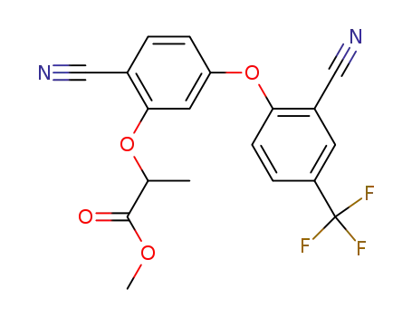 Propanoic acid,
2-[2-cyano-5-[2-cyano-4-(trifluoromethyl)phenoxy]phenoxy]-, methyl
ester