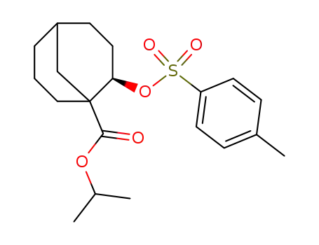 Molecular Structure of 54674-53-2 (Bicyclo[3.3.1]nonane-1-carboxylic acid,
2-[[(4-methylphenyl)sulfonyl]oxy]-, 1-methylethyl ester, endo-)