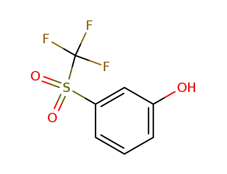 Molecular Structure of 1546-62-9 (Phenol, 3-[(trifluoromethyl)sulfonyl]-)