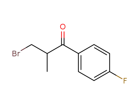 Molecular Structure of 61210-16-0 (1-Propanone, 3-bromo-1-(4-fluorophenyl)-2-methyl-)