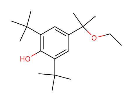 4-(α-ethoxy-isopropyl)-2,6-di-<i>tert</i>-butyl-phenol