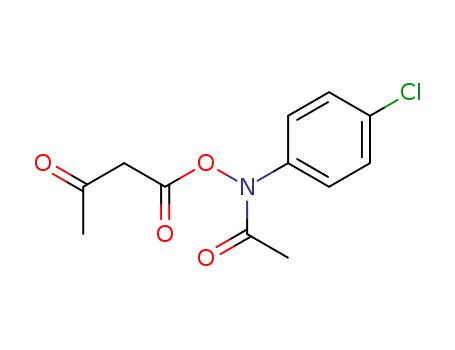 Molecular Structure of 62641-42-3 (Acetamide, N-(4-chlorophenyl)-N-(1,3-dioxobutoxy)-)