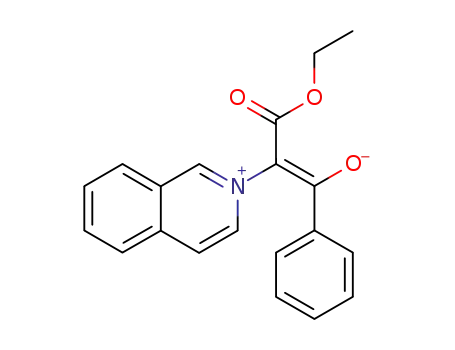 Molecular Structure of 50668-76-3 (Isoquinolinium, 1-benzoyl-2-ethoxy-2-oxoethylide)