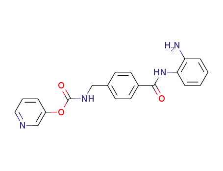 Molecular Structure of 209784-01-0 (Carbamic acid, [[4-[[(2-aminophenyl)amino]carbonyl]phenyl]methyl]-,
3-pyridinyl ester)