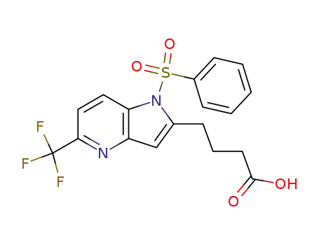 1H-Pyrrolo[3,2-b]pyridine-2-butanoic acid,
1-(phenylsulfonyl)-5-(trifluoromethyl)-