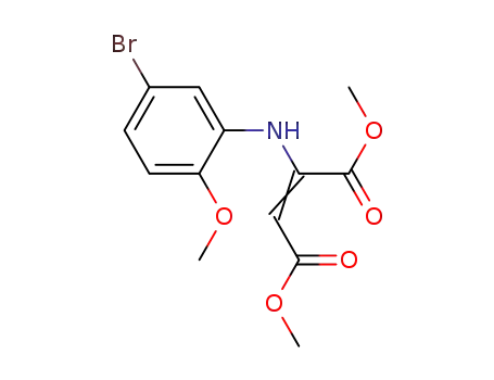 Molecular Structure of 495406-68-3 (2-Butenedioic acid, 2-[(5-bromo-2-methoxyphenyl)amino]-, dimethyl
ester)
