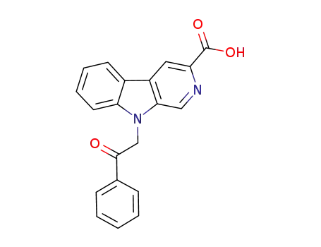 Molecular Structure of 799821-68-4 (9H-Pyrido[3,4-b]indole-3-carboxylic acid, 9-(2-oxo-2-phenylethyl)-)