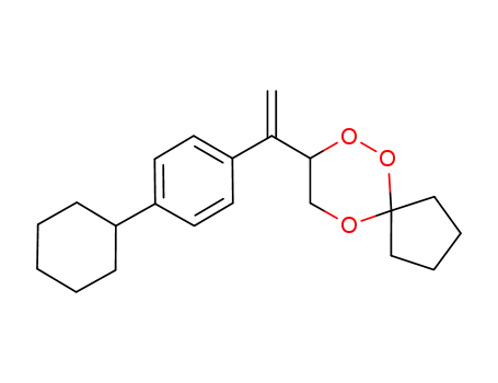 Molecular Structure of 610780-79-5 (6,7,10-Trioxaspiro[4.5]decane, 8-[1-(4-cyclohexylphenyl)ethenyl]-)