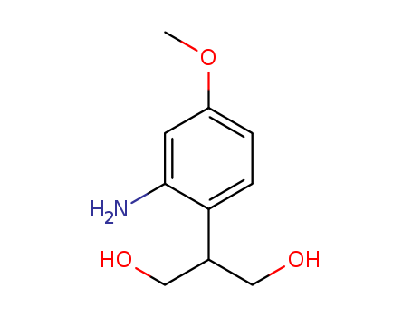 Molecular Structure of 115876-40-9 (1,3-Propanediol, 2-(2-amino-4-methoxyphenyl)-)