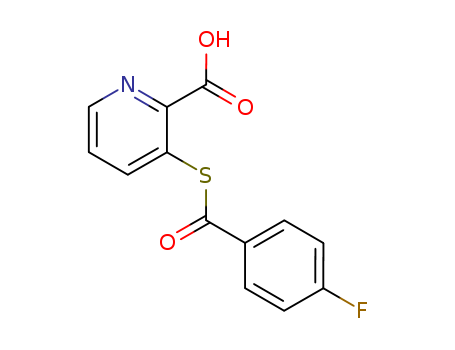 2-Pyridinecarboxylic acid, 3-[(4-fluorobenzoyl)thio]-