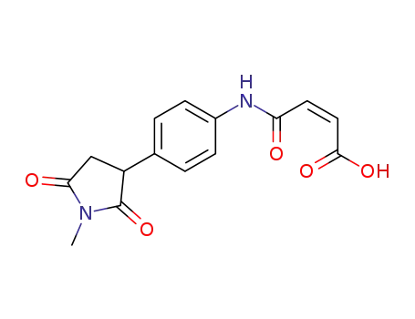 2-Butenoic acid,
4-[[4-(1-methyl-2,5-dioxo-3-pyrrolidinyl)phenyl]amino]-4-oxo-, (Z)-