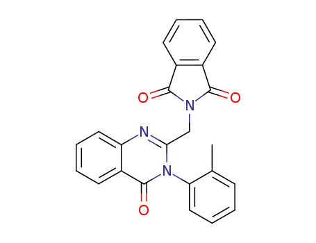 Molecular Structure of 56654-97-8 (1H-Isoindole-1,3(2H)-dione,
2-[[3,4-dihydro-3-(2-methylphenyl)-4-oxo-2-quinazolinyl]methyl]-)