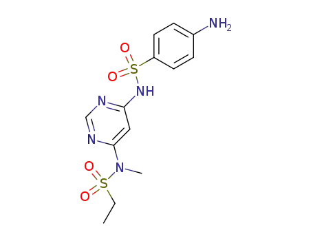4-amino-<i>N</i>-[6-(ethanesulfonyl-methyl-amino)-pyrimidin-4-yl]-benzenesulfonamide
