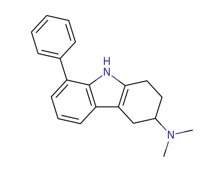 Molecular Structure of 60481-28-9 (1H-Carbazol-3-amine, 2,3,4,9-tetrahydro-N,N-dimethyl-8-phenyl-)