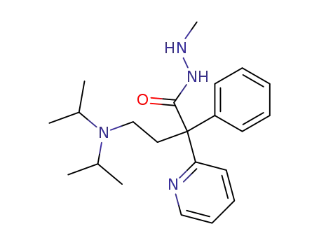 Molecular Structure of 52990-65-5 (2-Pyridineacetic acid, a-[2-[bis(1-methylethyl)amino]ethyl]-a-phenyl-,
2-methylhydrazide)