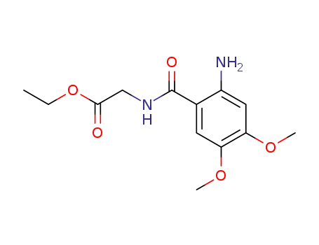 Molecular Structure of 61471-50-9 (Glycine, N-(2-amino-4,5-dimethoxybenzoyl)-, ethyl ester)