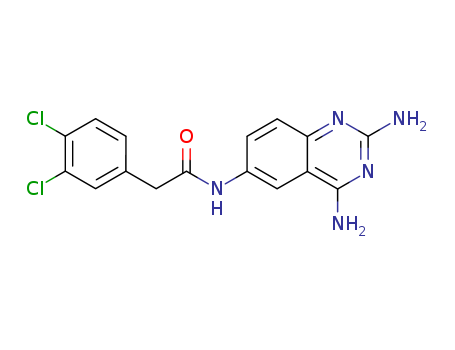 Benzeneacetamide, 3,4-dichloro-N-(2,4-diamino-6-quinazolinyl)-