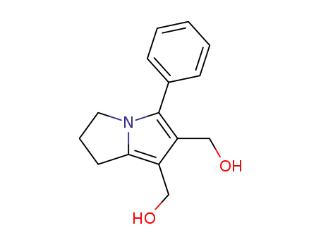Molecular Structure of 62522-99-0 (1H-Pyrrolizine-6,7-dimethanol, 2,3-dihydro-5-phenyl-)