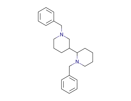 Molecular Structure of 24333-47-9 (2,3'-Bipiperidine, 1,1'-bis(phenylmethyl)-)