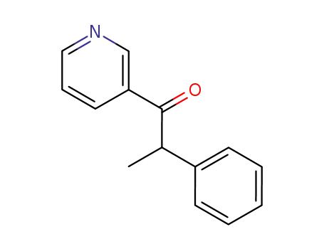Molecular Structure of 62144-15-4 (1-Propanone, 2-phenyl-1-(3-pyridinyl)-)