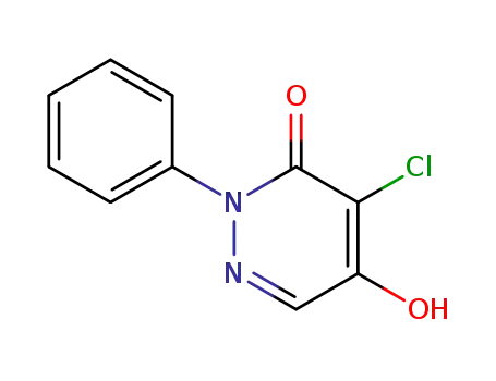 Molecular Structure of 1698-65-3 (3(2H)-Pyridazinone, 4-chloro-5-hydroxy-2-phenyl-)